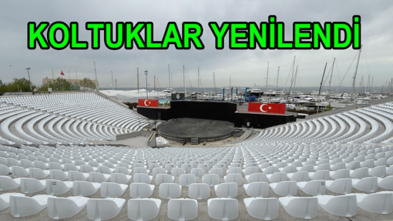BARIŞ MANÇO AMFİ TİYATRO KOLTUKLARI YENİLENDİ