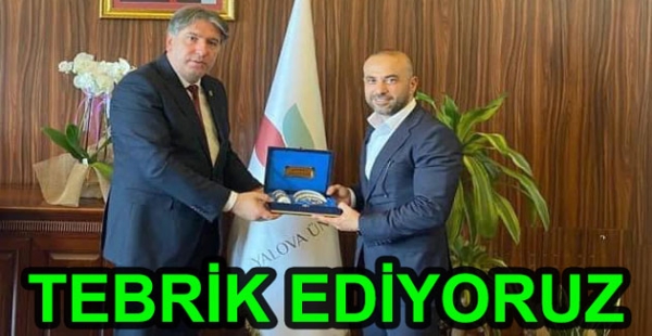 BAŞKAN GÜÇLÜ’DEN REKTÖR’E TEBRİK