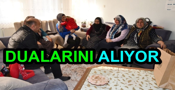 BAŞKAN ORAL HAYIR DUALARINI ALIYOR