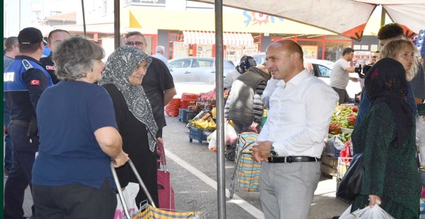 BAŞKAN ORAL PAZARI DENETLEDİ