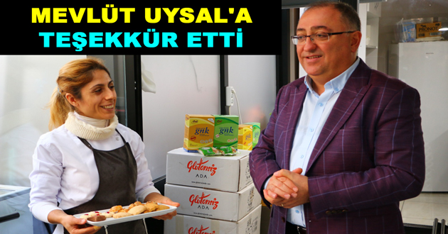 BAŞKAN SALMAN BAŞKAN MEVLÜT UYSAL'A TEŞEKKÜR ETTİ
