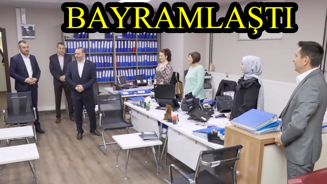 BAŞKAN TUTUK PERSONELLE BAYRAMLAŞTI