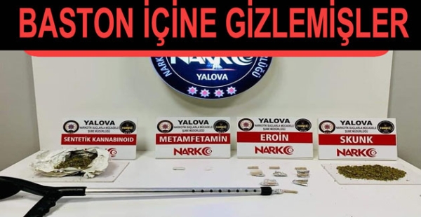 BASTON İÇİNDE UYUŞTURUCU