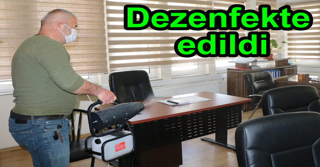 ​Belediye Binası dezenfekte edildi