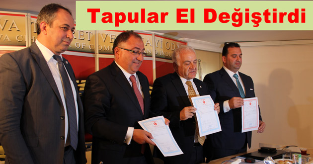 Belediye ve Oda arasında Tapular El Değiştirdi