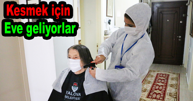 Berber kuaför yaşlılara gidiyor