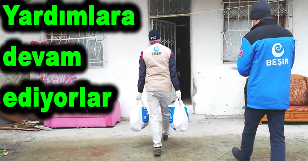 Beşir Derneği yardımlara aralıksız devam ediyor