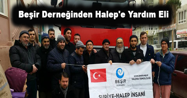 Beşir Derneğinden Halep'e Yardım Eli