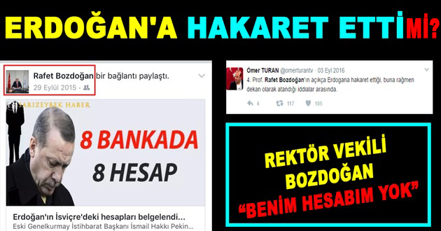 BOZDOĞAN ERDOĞAN'A HAKARET ETTİ Mİ?