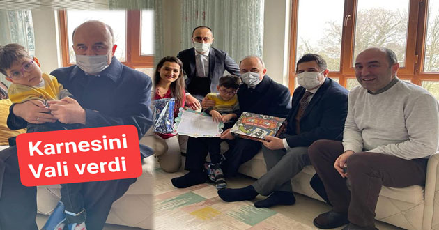 ÇAĞAN 'IN KARNESİNİ VALİ VERDİ