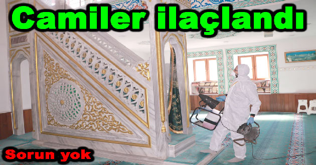 Camiler Koronaya karşı ilaçlandı