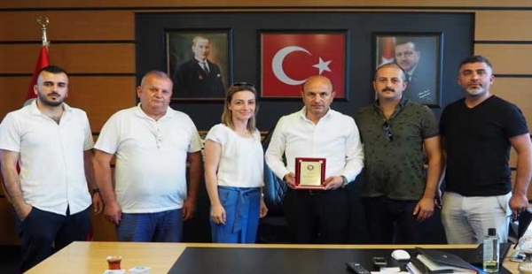 Çavuşçiftliği Spor’dan Oral’a ziyaret