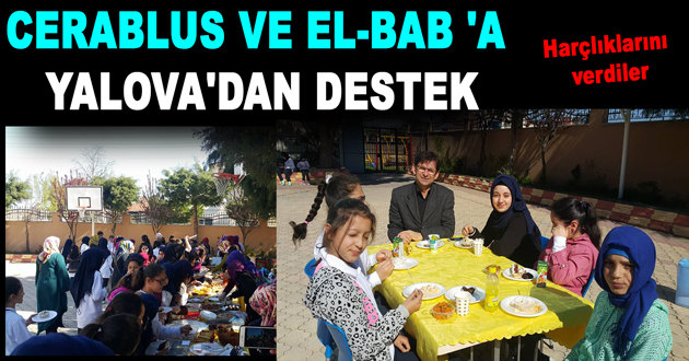 CERABLUS VE EL-BAB 'A YALOVA'DAN DESTEK
