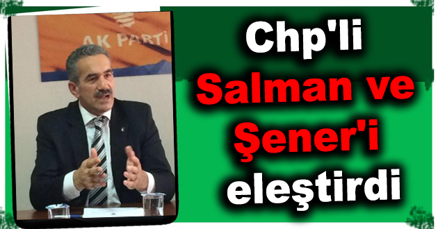 Chp'li Salman ve Şener'i eleştirdi