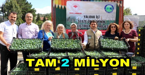 ÇİFTÇİYE FİDE DESTEĞİ VERİLDİ