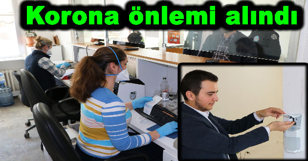 ÇİFTLİKKÖY BELEDİYESİ’NDE KORONA ÖNLEMLERİ