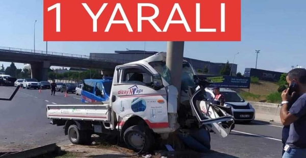 ÇİFTLİKKÖY DE KAZA 1 YARALI