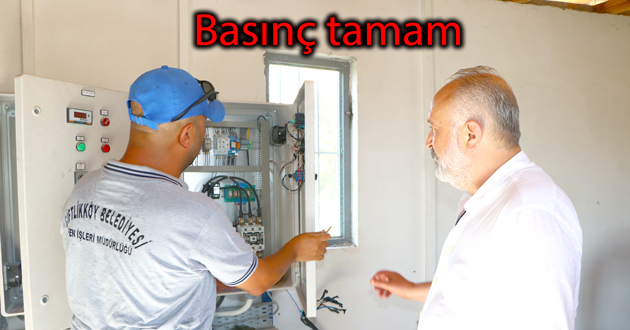 ​Çiftlikköy de su basınçlı gelecek