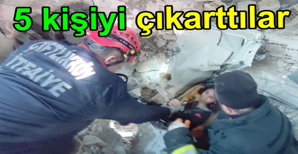 ÇİFTLİKKÖY EKİBİ 5 KİŞİYİ KURTARDI