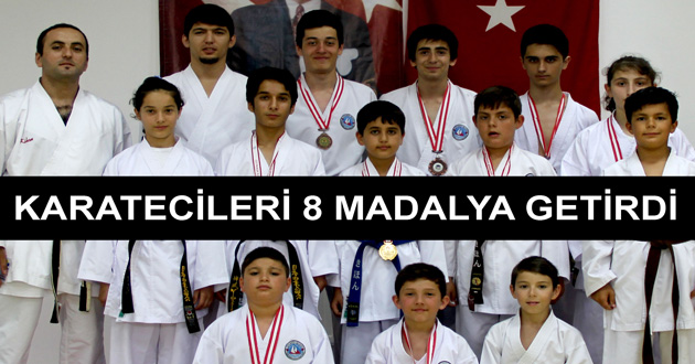 ÇİFTLİKKÖY KARATECİLERİ 8 MADALYA GETİRDİ