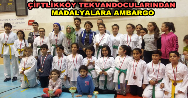 ÇİFTLİKKÖY TEKVANDOCULARINDAN MADALYALARA AMBARGO