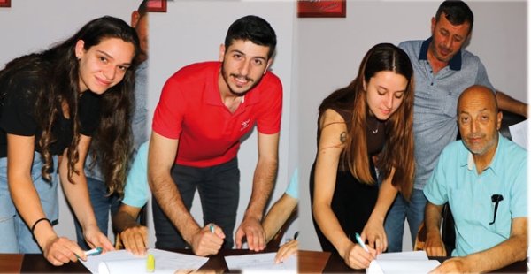 ÇİFTLİKKÖY VOLEYBOLDA 4 İMZA