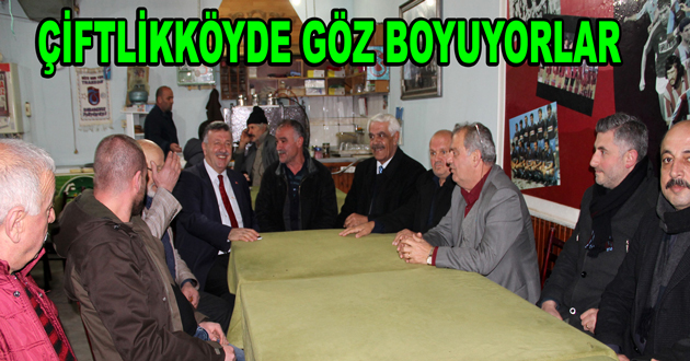ÇİFTLİKKÖYDE GÖZ BOYUYORLAR