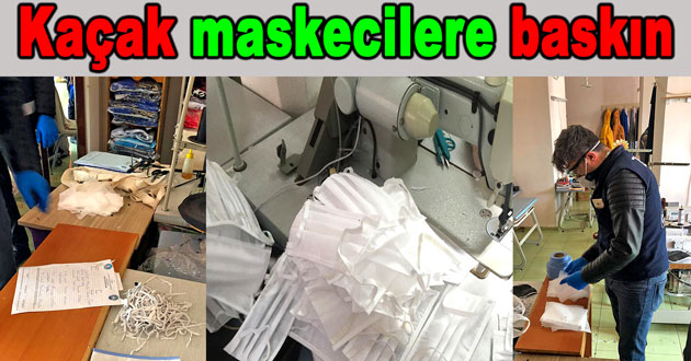 ÇİFTLİKKÖY’DE KAÇAK MASKE ÜRETİMİNE SUÇÜSTÜ