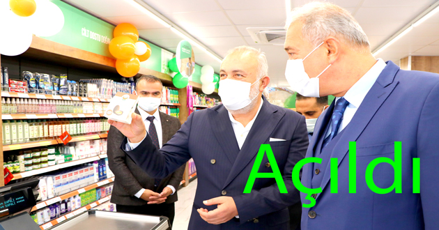 Çiftlikköy'e devlet market açtı