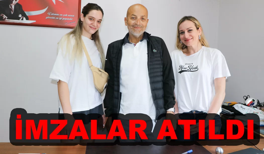 ÇİFTLİKKÖY’ÜN VOLEYBOLCULARI İMZA ATIYOR