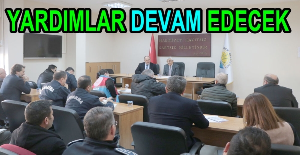 ÇINARCIK DEPREM YARDIMLARI DEVAM EDECEK