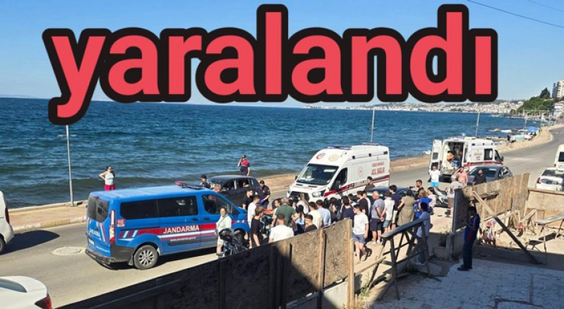 ÇINARCIK'TA MOTOSİKLETTEKİ GENÇ KIZ AĞIR YARALANDI