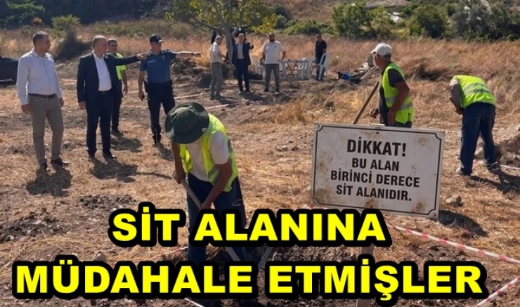 ÇINARCIK’TA SİT ALANINA İZİNSİZ MÜDAHALE ETTİLER