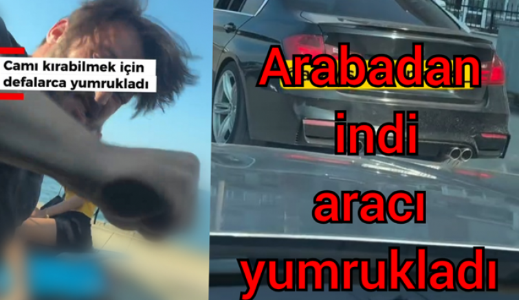 ÇINARCIK’TA YOL ORTASINDA BAŞKA ARACA DEFALARCA VURDU