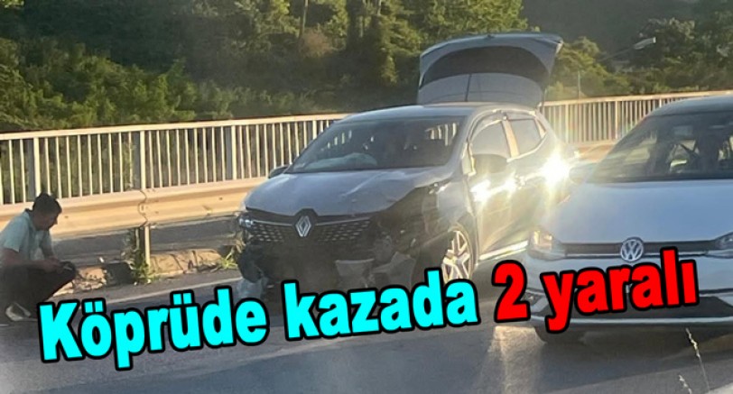 ÇINARCIK YOLUNDA KORKUTAN KAZA! 2 KİŞİ YARALANDI