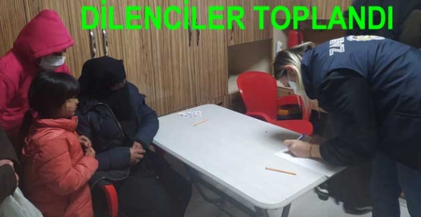 ÇINARCIK'TA DİLENCİLER TOPLANDI