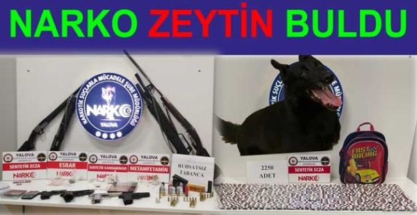 ​ÇOCUK ÇANTASINA UYUŞTURUCU SAKLAMIŞ