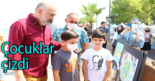 Çocuklar geleceklerini çizdiler