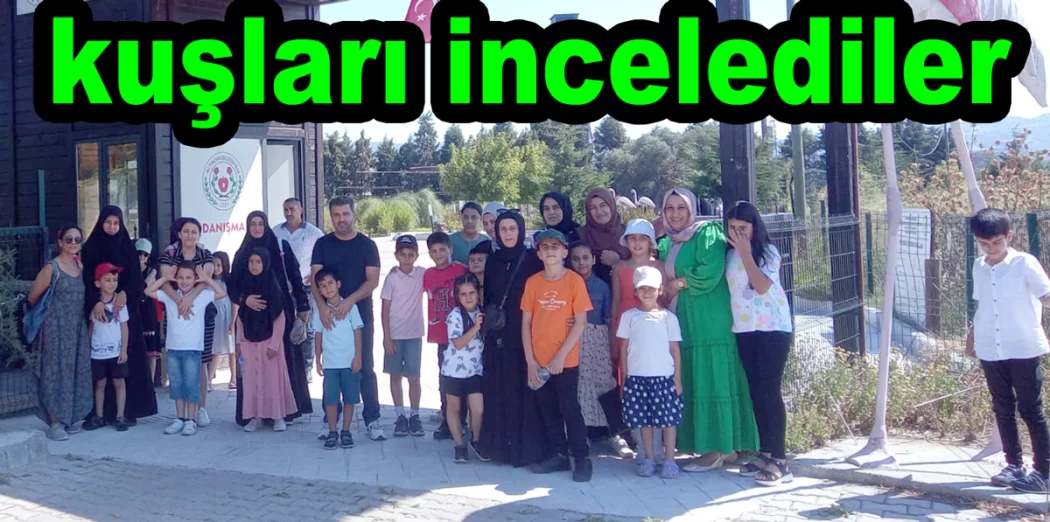 ÇOCUKLAR HERSEK’TE KUŞLARI GÖZLEMLEDİ