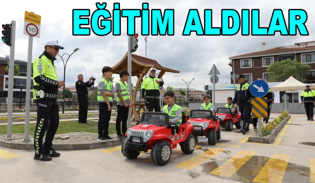 ÇOCUKLAR TRAFİK EĞİTİMİ ALDI