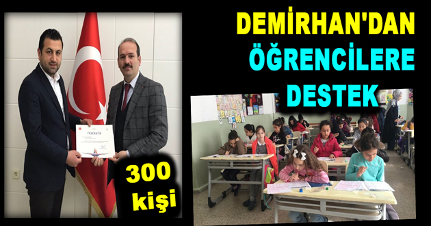 DEMİRHAN'DAN  CERABLUS VE ELBAB'LI ÖĞRENCİLERE DESTEK