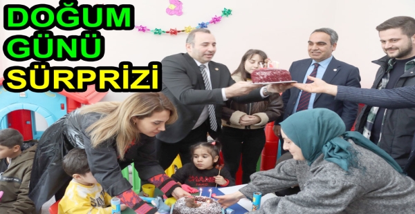 DEPREMZEDE ÇOCUKLARIN DOĞUM GÜNÜ KUTLANDI