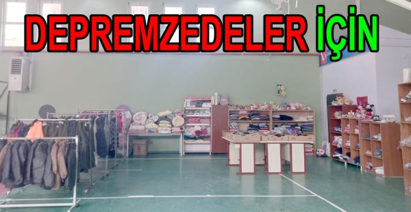 DEPREMZEDELER İÇİN MARKET VE BUTİK KURULDU