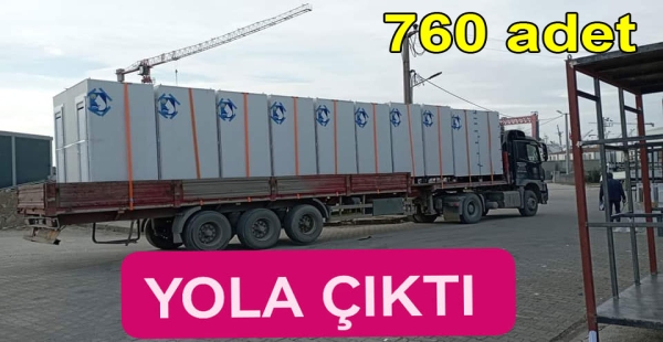 DEPREMZELER İÇİN DUŞ TUVALET YOLA ÇIKTI