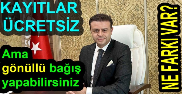 DEVLET OKULLARINDA ÖĞRENCİ KAYITLARI ÜCRETSİZ