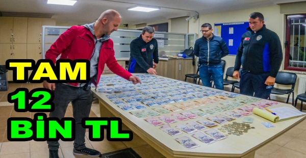 DİLENCİDEN 12 BİN TL PARA ÇIKTI
