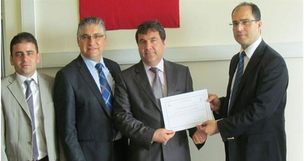DR.Orhan ÇALIK ÖDÜLLENDİRİLDİ