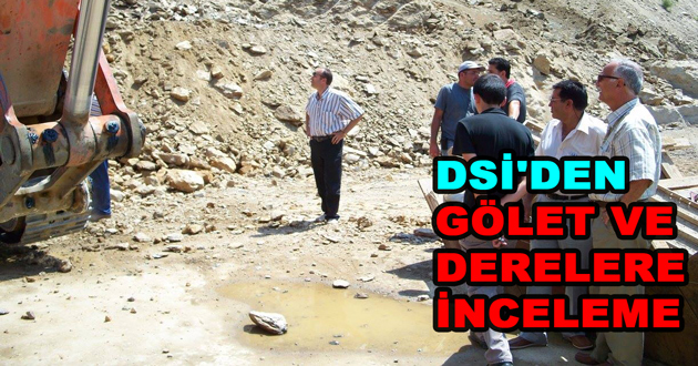 DSİ'DEN GÖLET VE DERELERE İNCELEME