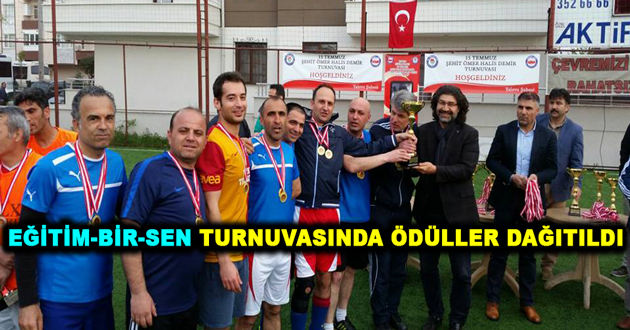EĞİTİM-BİR-SEN TURNUVASINDA ÖDÜLLER DAĞITILDI