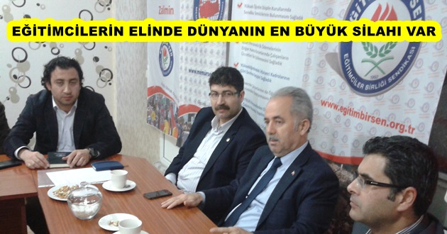 EĞİTİMCİLERİN ELİNDE DÜNYANIN EN BÜYÜK SİLAHI VAR